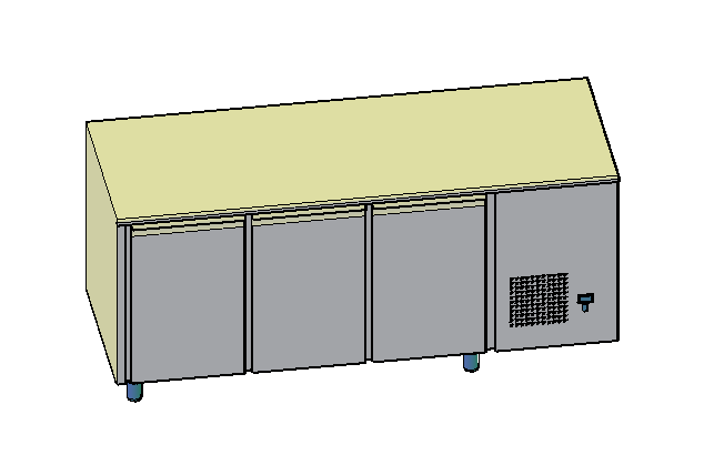 3D модель Стол-холодильник