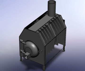 3D модель Печь типа "Булеран"