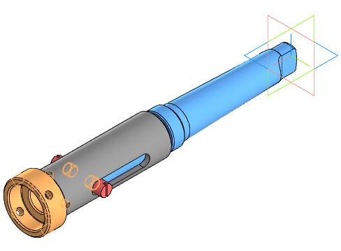 3D модель Резьбонарезная вставка в заднюю бабку