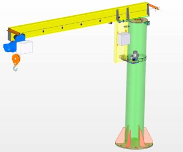 3D модель Кран консольный грузоподъемностью 1 тонна