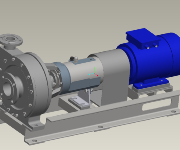 3D модель Насос ХГН25.25-25-1-Е-СД