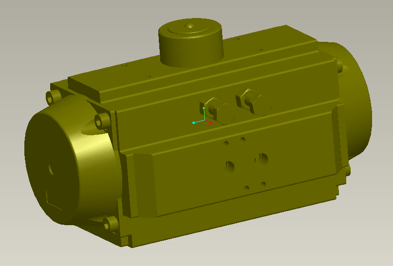 3D модель Привод поворотный CA075D-F05/F07-14