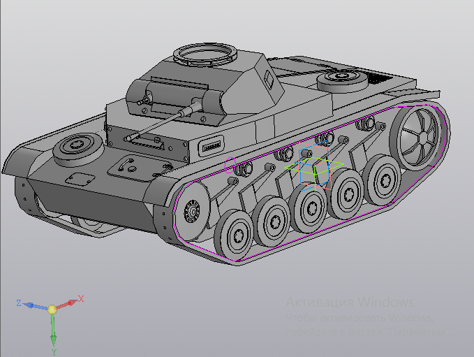 3D модель Лёгкий танк Pz.Kpfw.2