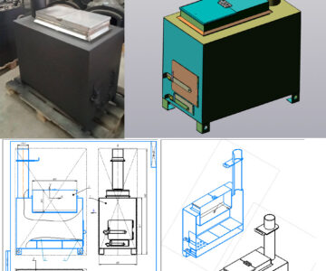 3D модель Печь для бани со съёмным баком
