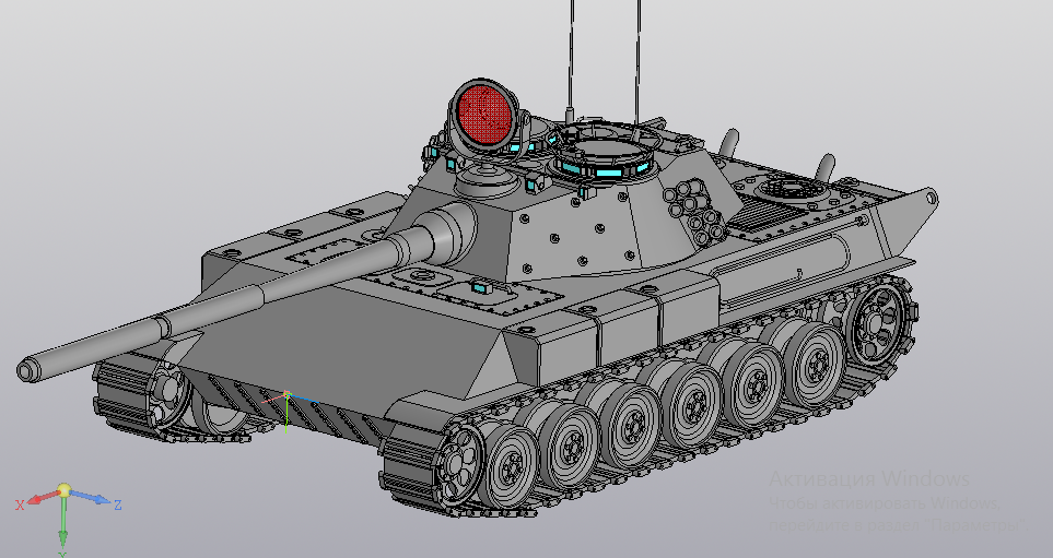 3D модель Тяжёлый танк Е-60