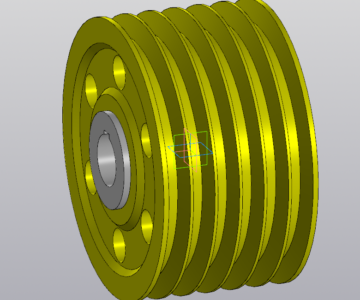 3D модель Шкив клиновой D=406