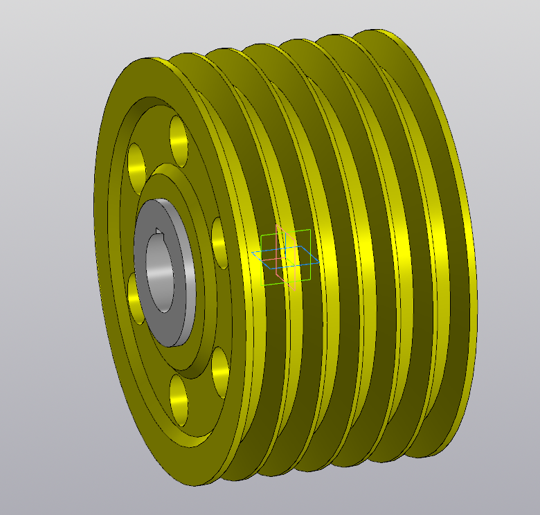 3D модель Шкив клиновой D=406