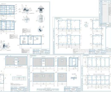 Чертеж Вагон-вахтовка 6*2,5*2,5