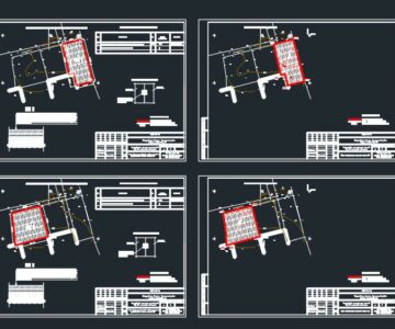 Чертеж Устройство площадок для загонов N2, N4 молочного комплекса