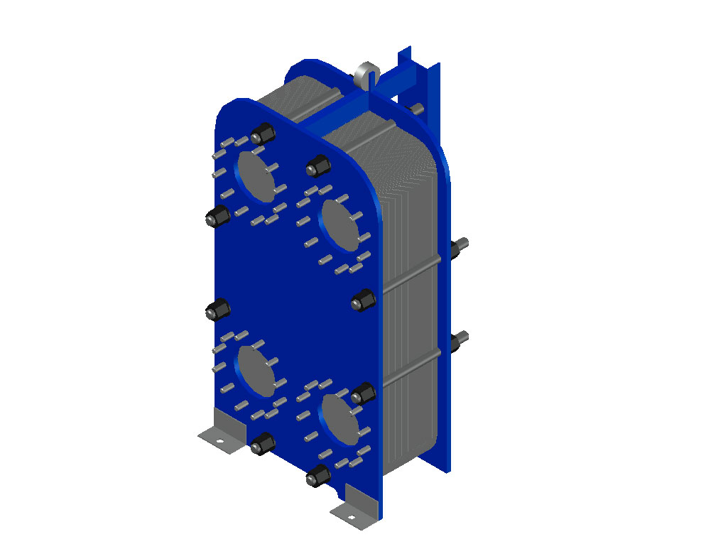 3D модель 3D Теплообменник Ридан НН 43ТС-10