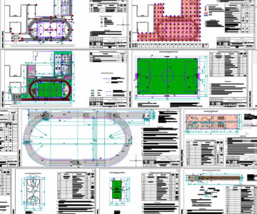 Чертеж Проект стадиона