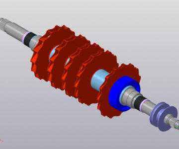 3D модель Ротор цилиндра низкого давления компрессора 16ГЦ