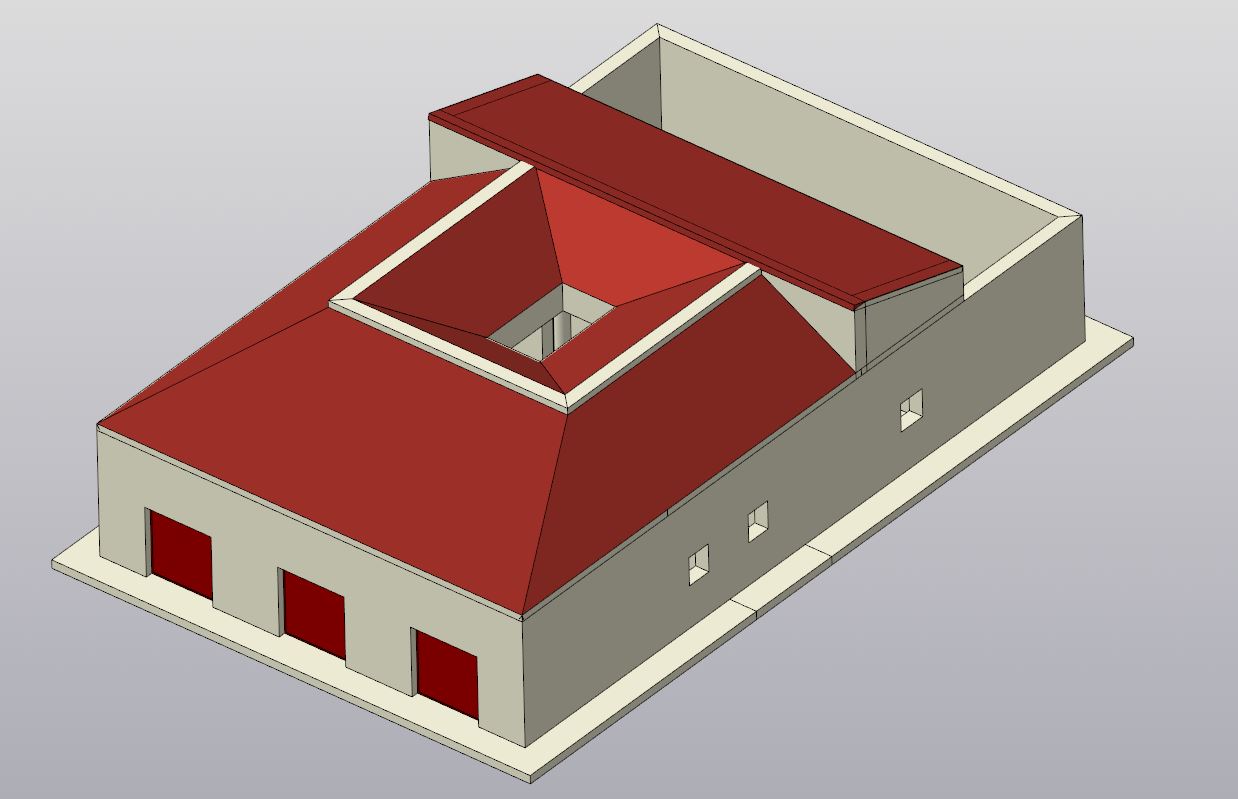3D модель Римский жилой дом атриумно-перистильного типа