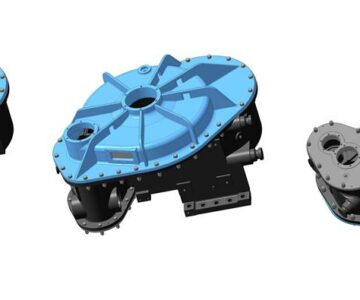 3D модель Сборка корпуса редуктора хода экскаватора ЭКГ8-И с крышками