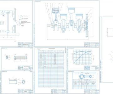 Чертеж Разработать проект моторного участка для АТП состоящего из 15 автомобилей ВАЗ-2190 с разработкой приспособления для контррля геометрии шатуна и построением внешней скоростной характеристики двигателя