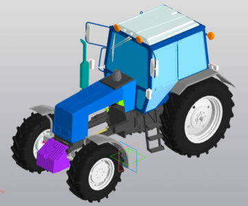 3D модель Трактор Беларус-1221.2