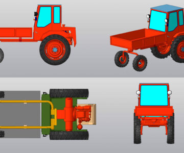 3D модель Трактор Т-16