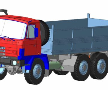 3D модель Модель грузового автомобиля TATRA T815 Z 22