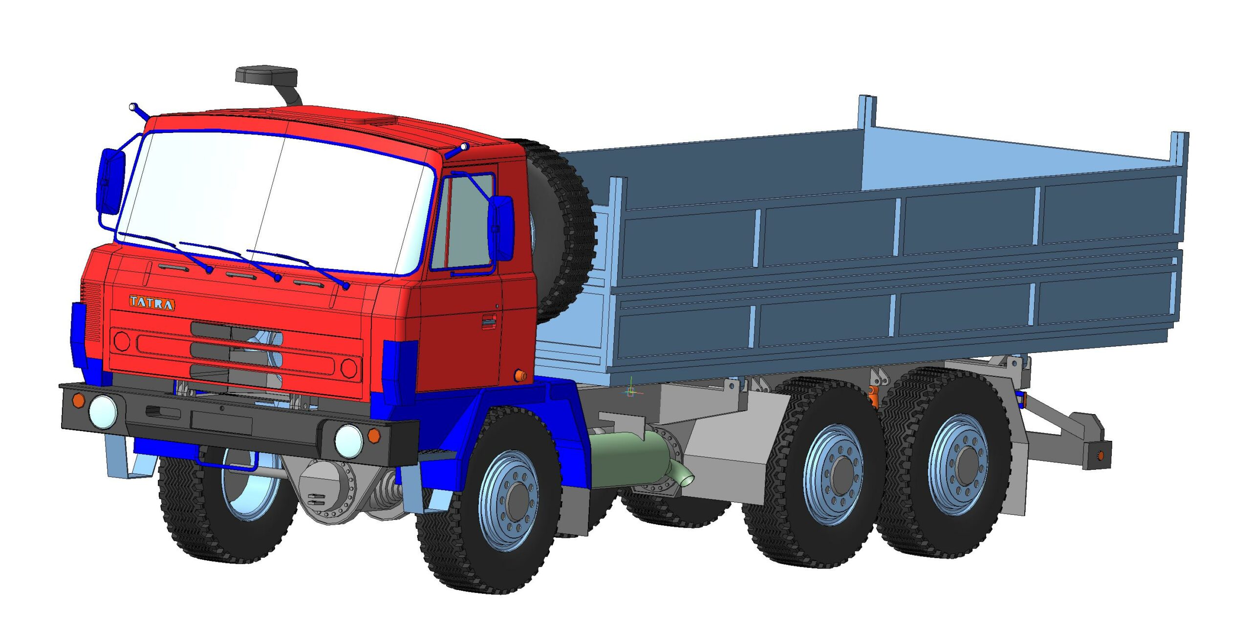 3D модель Модель грузового автомобиля TATRA T815 Z 22