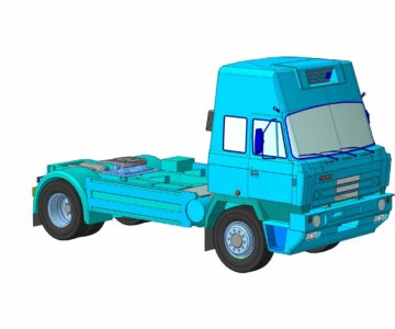 3D модель Модель грузового автомобиля TATRA T815 седельный тягач