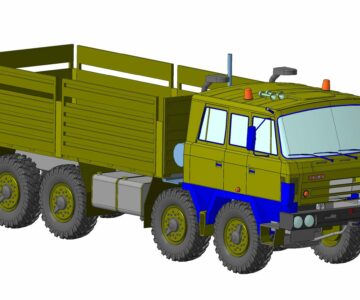 3D модель Модель грузового автомобиля TATRA 815 VT 26 8x8