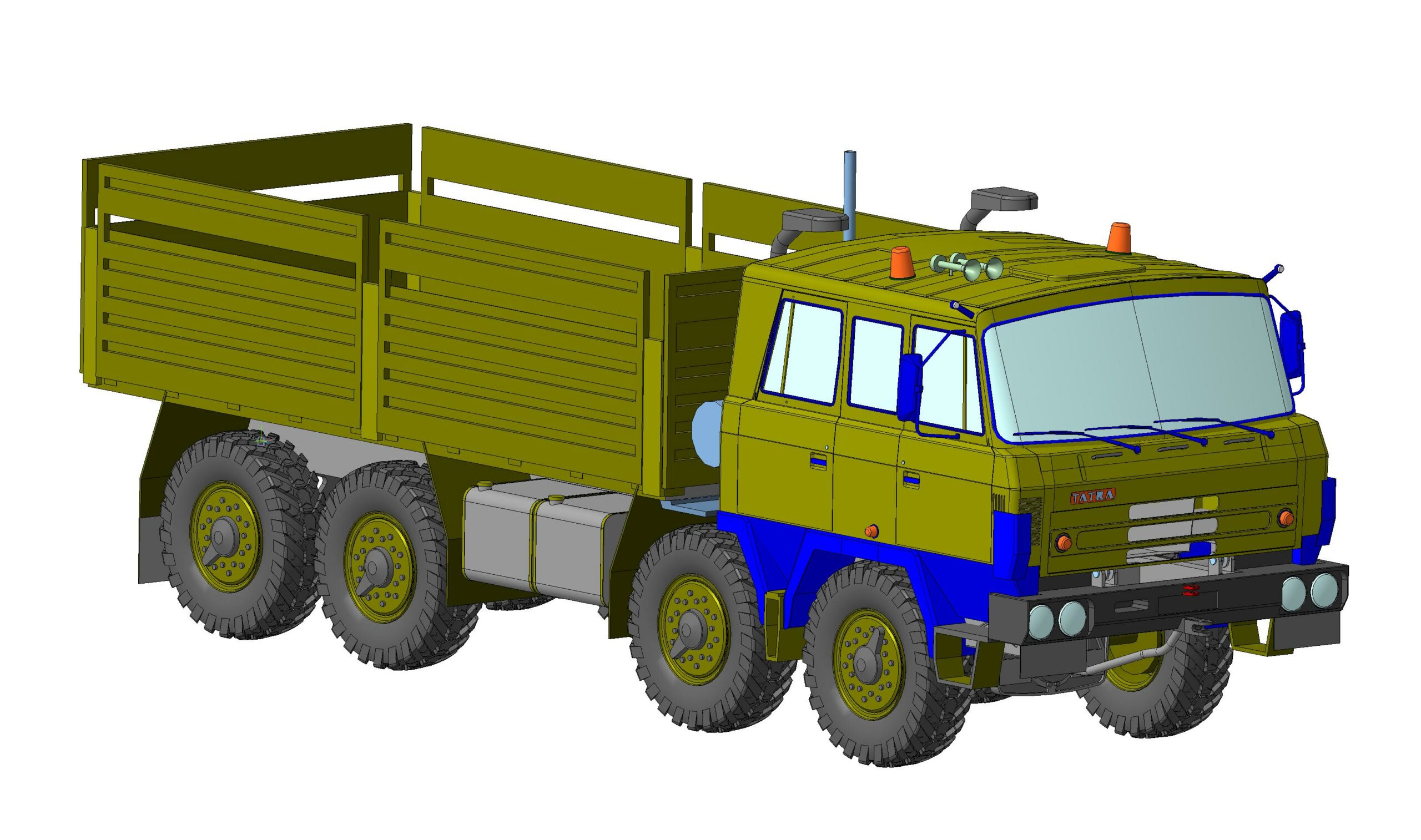 3D модель Модель грузового автомобиля TATRA 815 VT 26 8x8