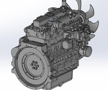 3D модель Двигатель Kubota V2403-M-DI-E3B