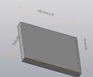 3D модель Портсигар 106х85х12