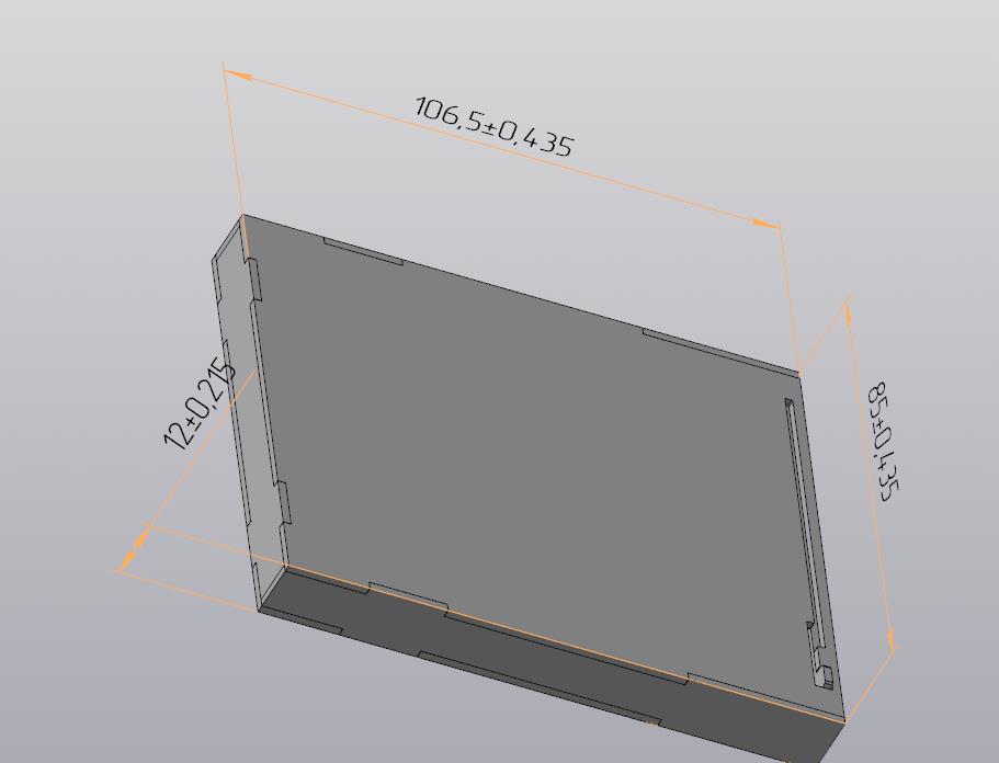 3D модель Портсигар 106х85х12