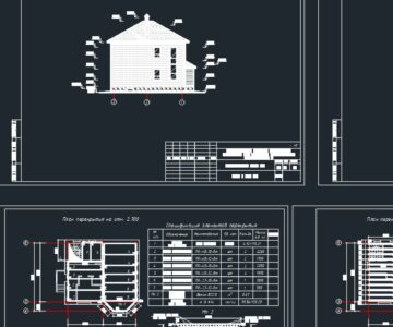 3D модель Проект загородного 2-х этажного дома 132.6 м2