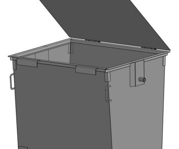 3D модель Контейнер ТБО 1.1 м3