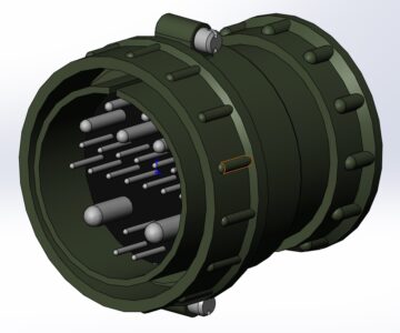 3D модель Вилка ШР55П23ЭГ1