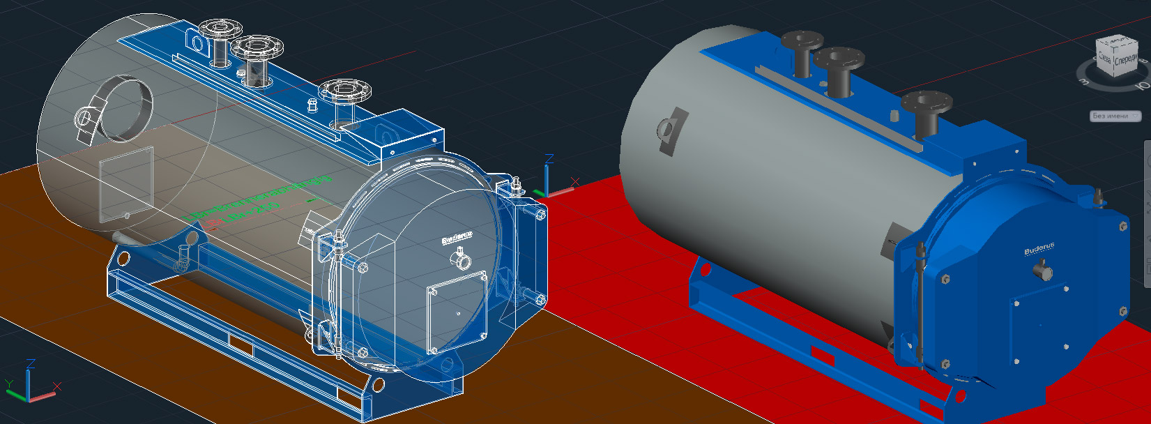 3D модель 3D модели котла Buderus Logano SK755-500