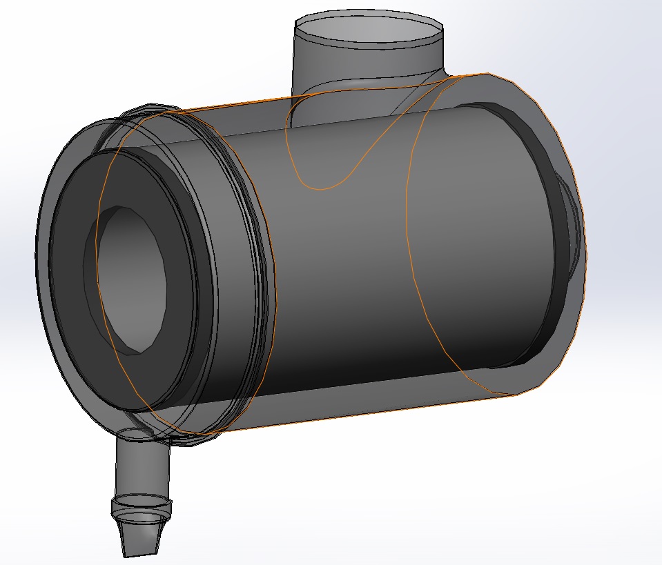 3D модель Фильтр воздушный ФВ 725.1109510 (Donaldson FRG150112)