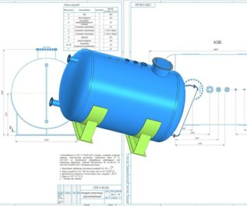 3D модель Аппарат емкостный горизонтальный ГЭЭ1-1-10-0,6