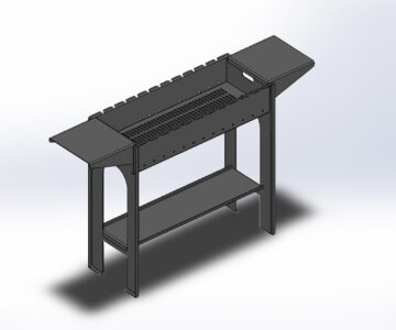 3D модель Мангал разборный 903х920х370