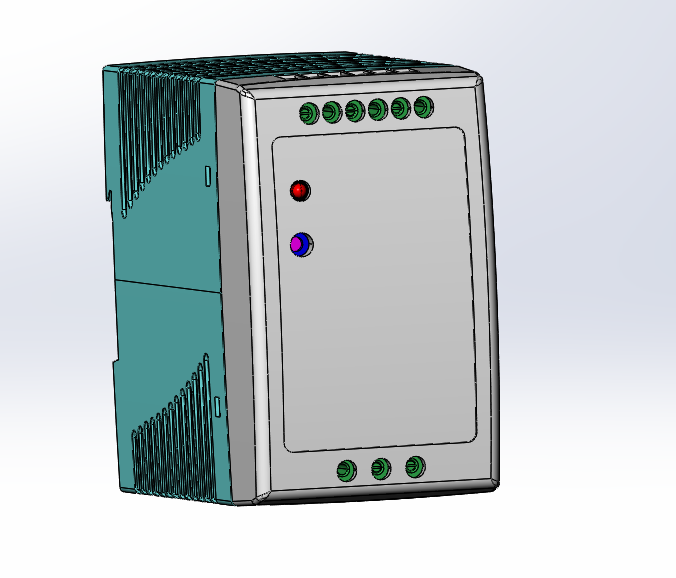 3D модель Источник питания MDR-100 Mean Well