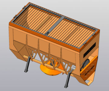 3D модель Навесной пескоразбрасыватель МТЗ-82