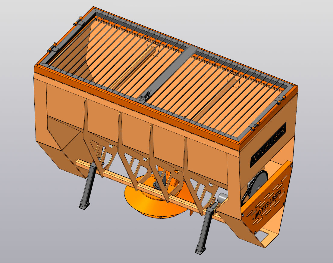 3D модель Навесной пескоразбрасыватель МТЗ-82