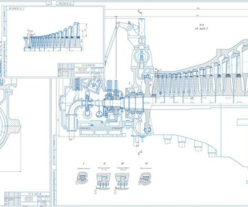 Чертеж Паровая турбина типа К-30-4,2