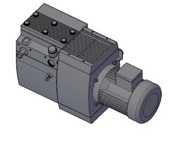 3D модель Воздуходувка (роторно-пластинчатый компрессор) Becker KDT 3.140