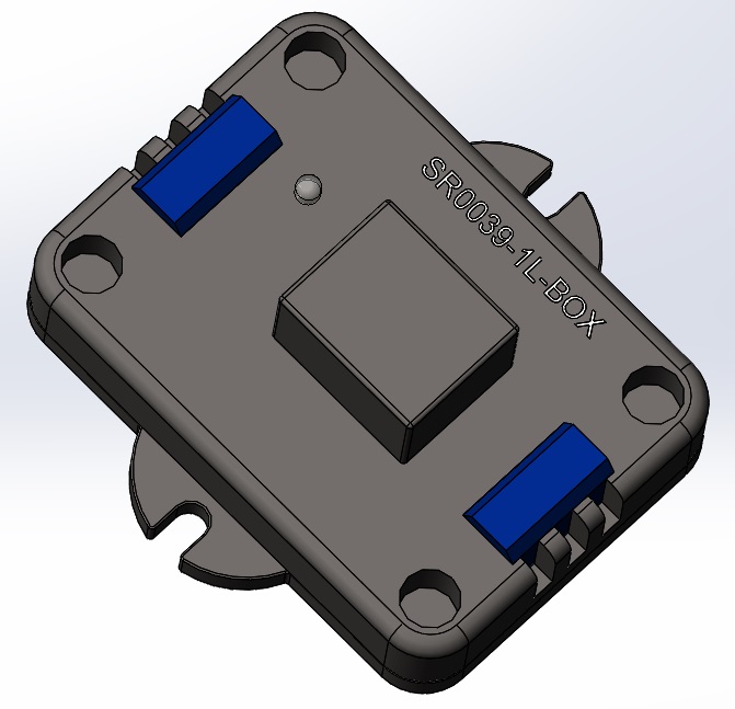 3D модель Модуль релейный в корпусе SR0039-1L-BOX