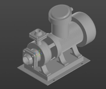 3D модель Насос КМ 80-50-200-Е