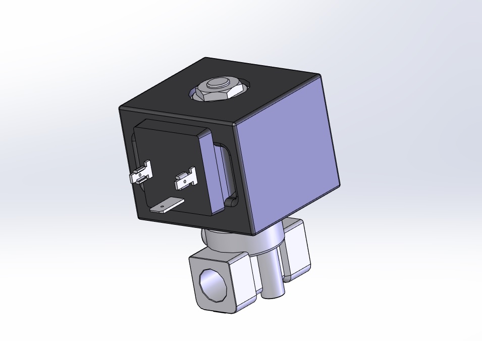 3D модель Электромагнитный клапан 21L2K1T40
