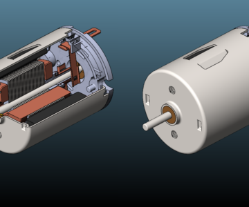 3D модель DC motor 8-12V