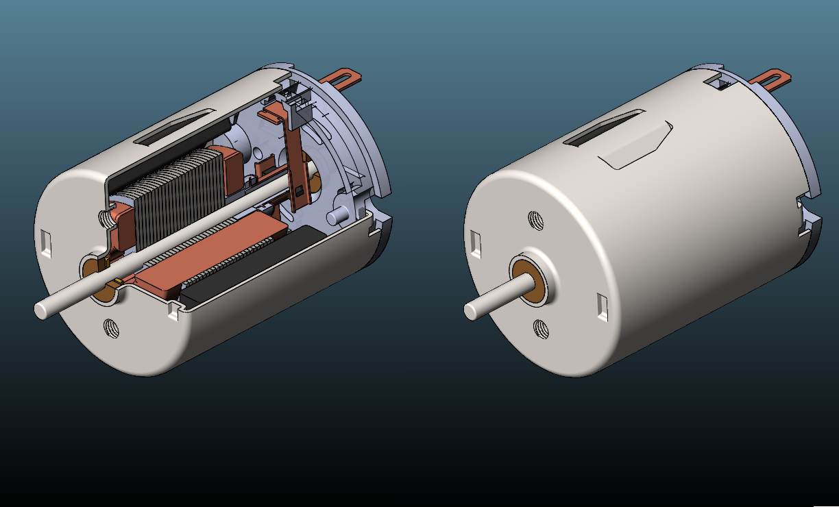 3D модель DC motor 8-12V