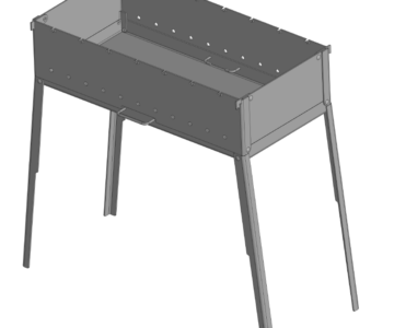 3D модель Мангал раскладной