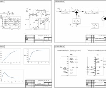 Чертеж Расчет и анализ переходных процессов в электроприводе системы "Генератор - двигатель"