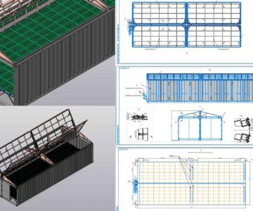 3D модель Биофильтр. Модуль рекультивации