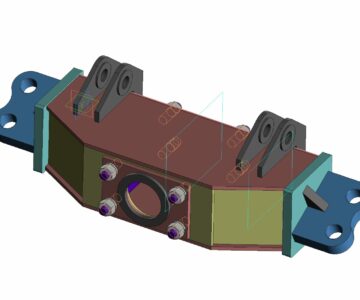 3D модель Корпус фаркопа трактора К-700